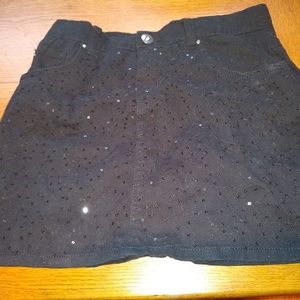 Skirt.Childrens Plac Black Sequence. Girls Size 14